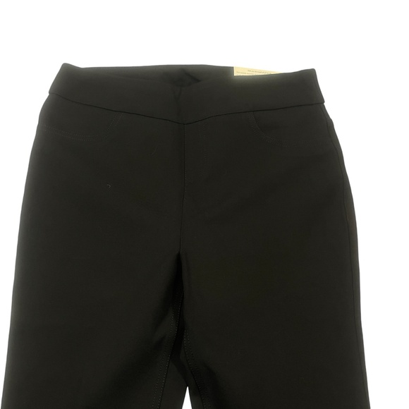 Soft Surroundings XS Black Cotton Blend Pull On Elastic Waist Straigh Leg Pants - Picture 6 of 7